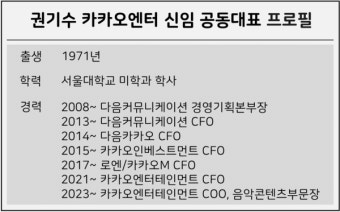 [어바웃 C]카카오엔터 '투톱' 권기수·장윤중, 조직안정·글로벌 사업 두마리 토끼 잡을까