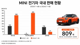 [EV캐즘 종료] MINI 전기차 809대 판매, 에이스맨 이끌어