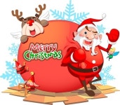 산타, 선글라스 끼고 루돌프와 걸어야 하는 이유