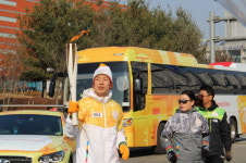 KTX 안에서도 성화봉송을?
