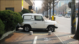 자전거 도로 “탈 수가 없네”