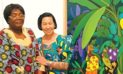 ‘내 사랑 아프리카’ 전시회 연 화가 김정자