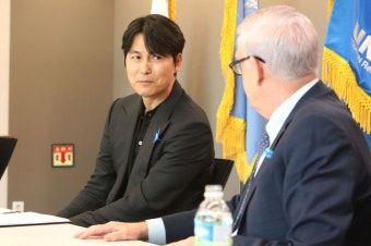 유엔난민기구 친선대사인 배우 정우성