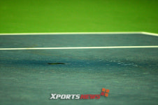 [엑츠포토] 빗물 새는 신축 실내테니스장