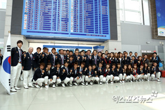 '2012 런던올림픽 선수단 출국'[포토]