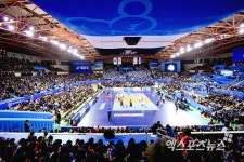 현대캐피탈 vs 삼성화재 뜨거운 응원전 펼쳐지는 유관순체육관[포토]