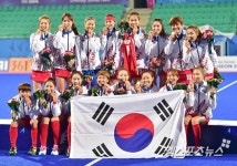 [인천AG]女하키 금메달! 우리가 한번 먹어보겠습니다[포토]