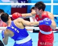 [인천AG] 김형규, 복싱 라이트헤비급서 투혼의 은메달
