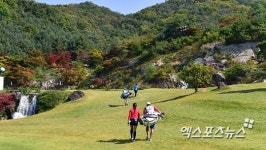 하이트진로 챔피언십 가을의 정취가 물씬 풍기는 블루헤런GC[포토]