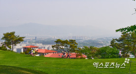 교촌 허니 레이디스 오픈 경산 시내가 한눈에 보이는 인터불고 CC[포토]