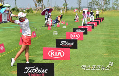 김효주 드라이빙 레인지의 슈팅스타[포토]