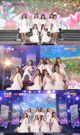 '쇼챔피언' 러블리즈, 8인 완전체 컴백무대…'아츄'
