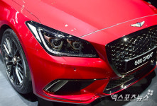 (2016모터쇼) 제네시스 G80 스포츠 날렵한 헤드라이트[포토]