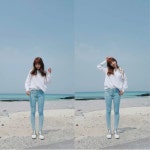 꺅 날씨 좋다. 제주도…레인보우 지숙, 생기 넘치는 매력