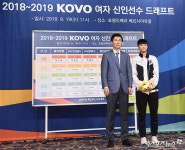 전체 5순위로 IBK 지명된 원곡고 문지윤[포토]