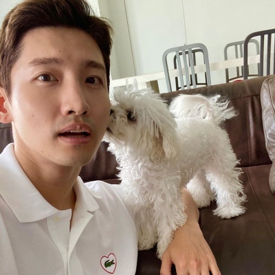 최강창민, 반려견과 달달 뽀뽀 쪽 일상 