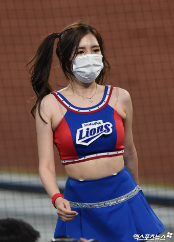 삼성 치어리더 '가려지지 않는 미모'[엑's HD포토]