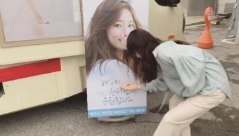 수지, '원더랜드' 촬영현장 온 스테이크차·분식차에 열렬한 감사인사[해시태그]