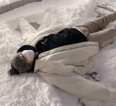 눈의 천사 만들기에 도전한 강다니엘…그 결과는?