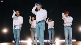 뉴이스트, 신곡 인사이드 아웃 안무 영상 공개…하이브 신사옥 눈길