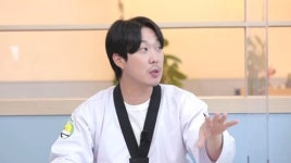 하하 막내딸 송이, 세 살인데 무릎찍기 (병아리하이킥)