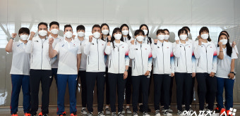 여자배구대표팀 '목표는 금메달'[포토]