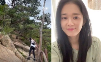 '41세' 장나라, 가는 다리로 등산…42kg 건강 관리