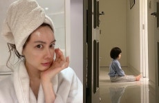 양미라, 子 엄마 껌딱지네…화장실 기다려주는 남자