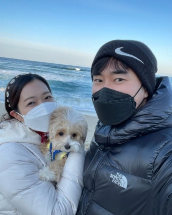 김민정조충현, 제법 나온 D라인…강릉 태교여행 