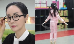 51세 김가연, 줄넘기 신동 딸 자랑…엄마는 5개도 힘들어