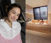 '이용규♥' 유하나, 럭셔리 새 집 욕실…"넓고 향 좋은 편백나무욕조"