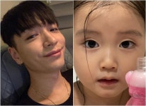 쌈디 조카 채채, 쌍꺼풀 생겼다?…큰아빠 빼다박은 눈코입