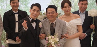 '김지민' 김준호, 부케 받았다…최시원 