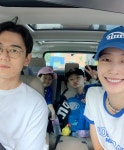 홍성기♥ 이현이, 붕어빵 두 아들과 가족여행…짐이 산더미