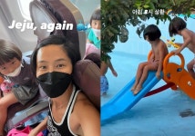 마이큐♥ 김나영, 아침부터 물놀이라니…제주 어게인