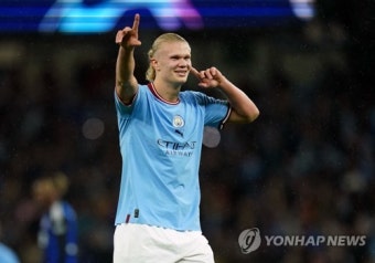'홀란 멀티골' 맨시티, 코펜하겐에 3-0 리드 (전반 종료)