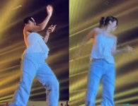 정담♥ 허니제이, 살짝 드러난 D라인…임신 중에도 격렬 퍼포먼스