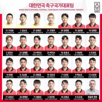 [오피셜] 손흥민 7번은 나상호에게...아이슬란드전 배번 발표
