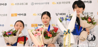 김채연-이해인-차준환 '세계선수권 쾌거 이룬 연아 키즈'[포토]