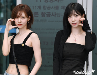 윈터-카리나 '예쁜애 옆에 예쁜애'[엑's HD포토]