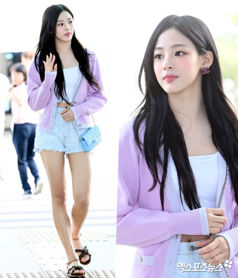 뉴진스 민지 '보라빛으로 물든 예쁨'[엑's HD화보]