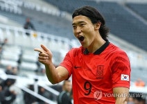 '조규성 헤더 선제골' 한국, 사우디전 전반 1-0 마무리...첫 승 도전 '청신호' (전반 종료)