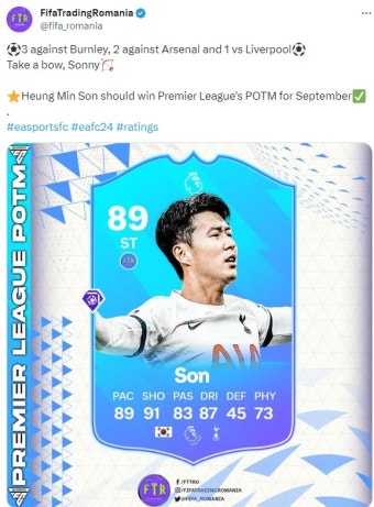 토트넘 '이달의 골' 손흥민, 'EPL 이달의 선수' 임박?→겹경사 기대감