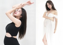 '둘째 임신' 강소라, 파격 D라인 자랑 