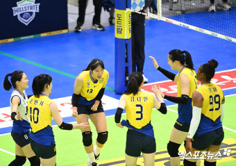 '모마 29득점 폭발' 현대건설, 정관장 '3-1' 제압...단독 3위 도약 [수원:스코어]