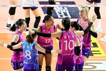 '옐레나-김연경 35득점' 흥국생명, 도로공사 3-0 완파하고 7연승+10승 선착 [삼산:스코어]