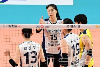 '역전 드라마' 쓴 GS칼텍스, IBK 제물로 '장충 극장' 찍었다…3위 수성 청신호