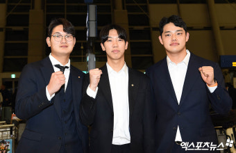 김서현-황준서-문동주 '한화의 미래들'[포토]