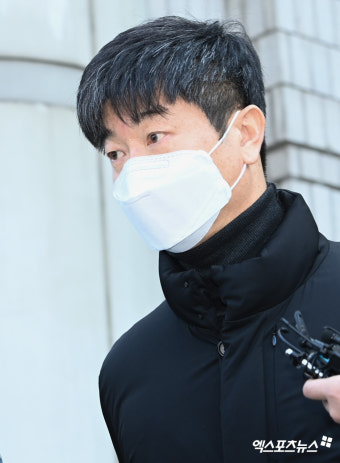 '배임 혐의' 영장 심사 마친 KIA 김종국 감독[포토]