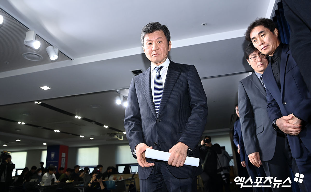 정몽규 회장, 벤투 감독 경질 소식에 놀랍다… 밝은 미래를 응원하는 메시지 전해